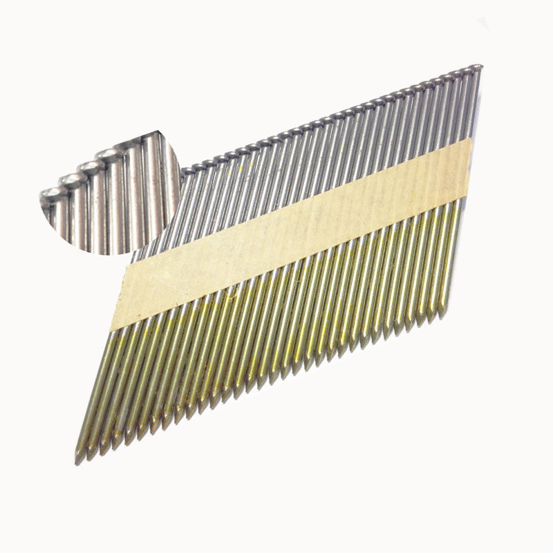 Plaquettes en acier blanc argenté recouvertes de zinc et bandes collées pour fil de fil de 2,87 à 3,3 mm en vrac