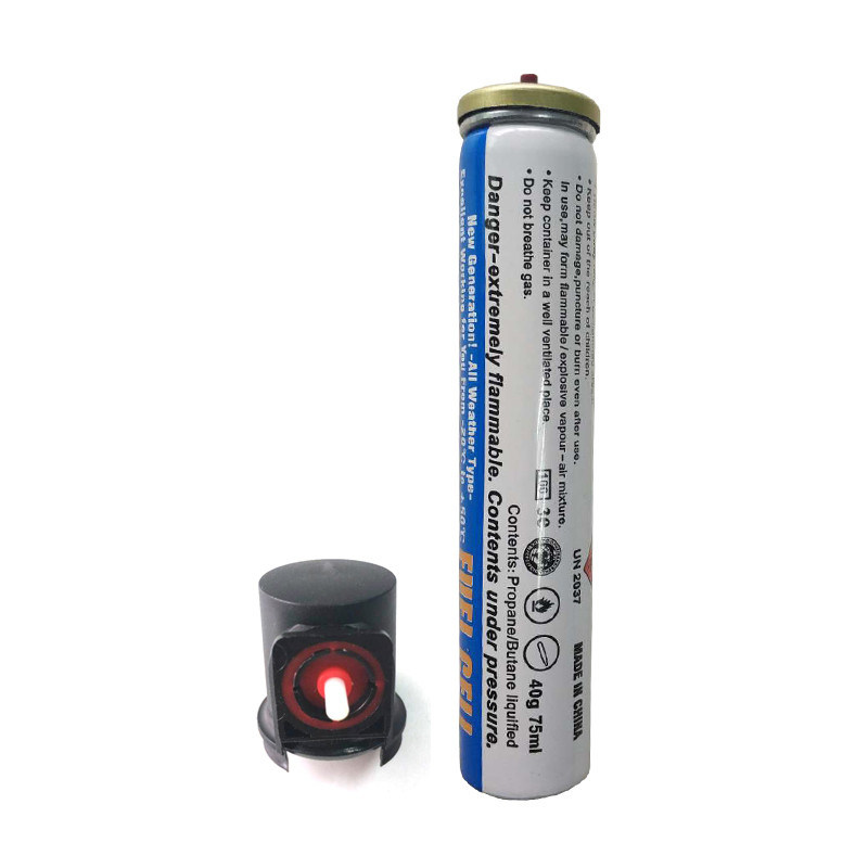 1200 tirs Propane Butane 165 mm Cellule à combustible Gaz en aérosol Cannes pour le cadrage des clous