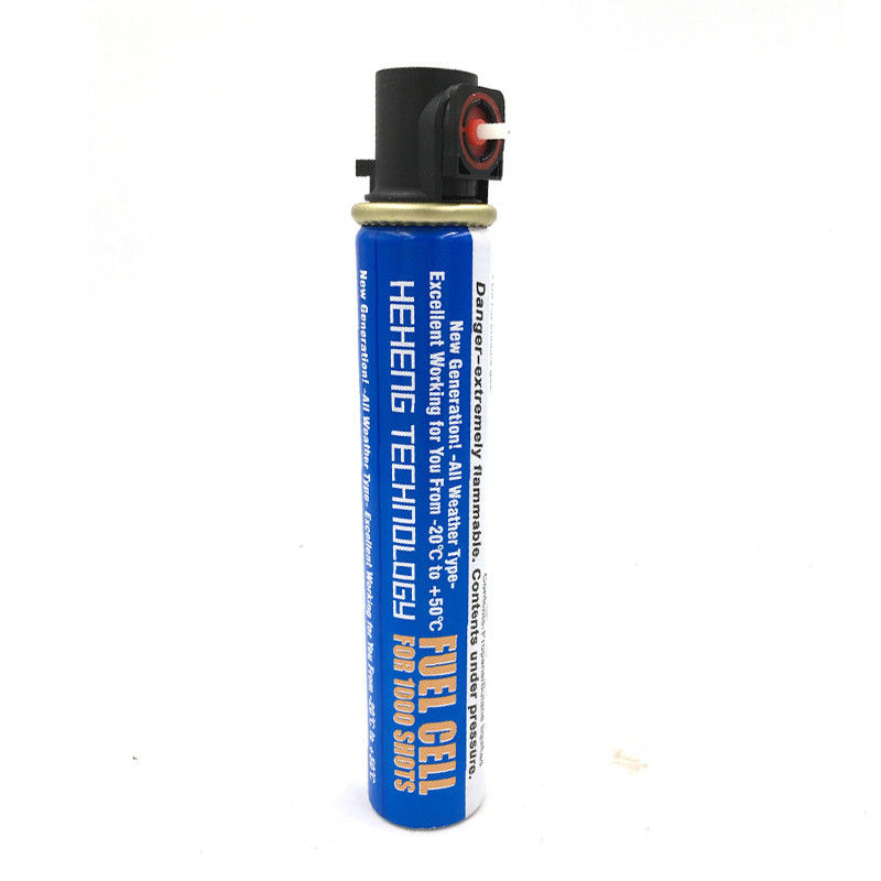 OEM Accepted Nail Gun Gas Cylinder 165 mm 154 mm Fuel Cell for Gas Nailer Il est équipé d'une batterie électrique de 165 mm.