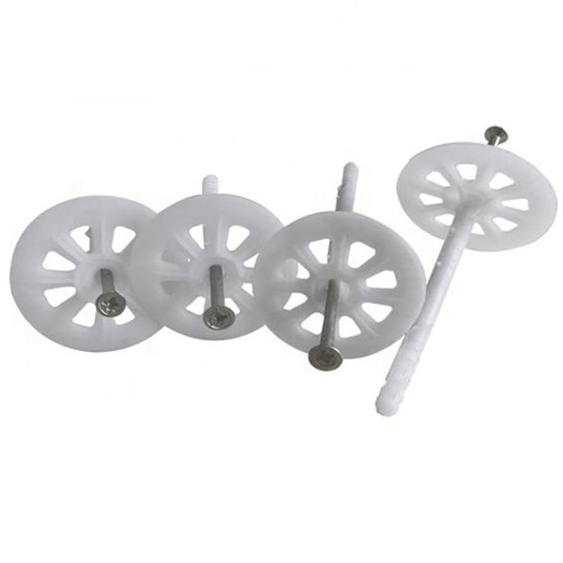 3.7mm Diamètre de la tige Des clous isolants en acier à tête plate pour l'installation de murs isolants