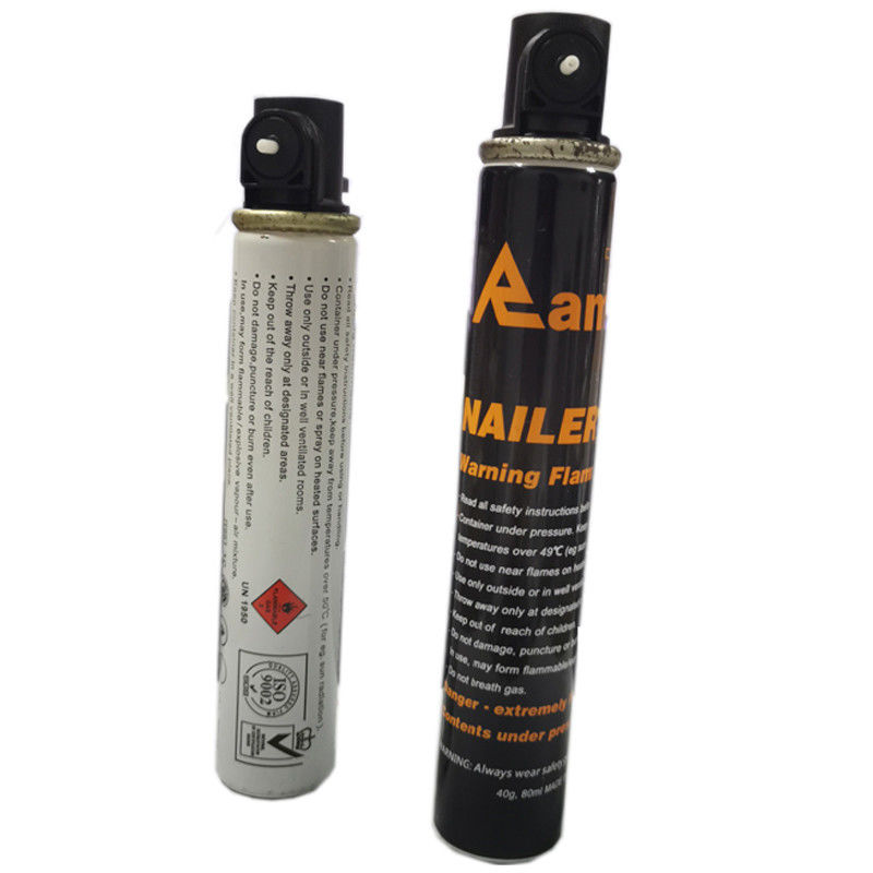1000 tirs Qty Propane Nailer Celle à combustible au gaz avec capacité 38g/75ml et conception personnalisée