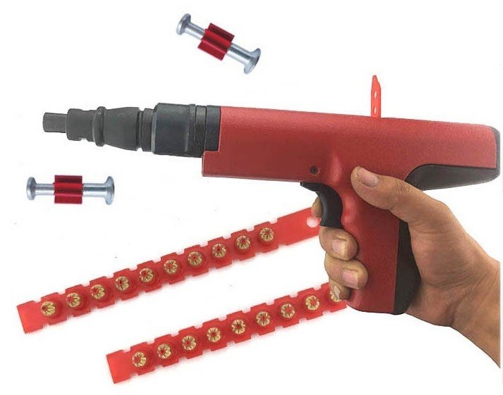 Pistolet à clous semi-automatique portable manuel durable de 10 coups avec tension 120V/60HZ