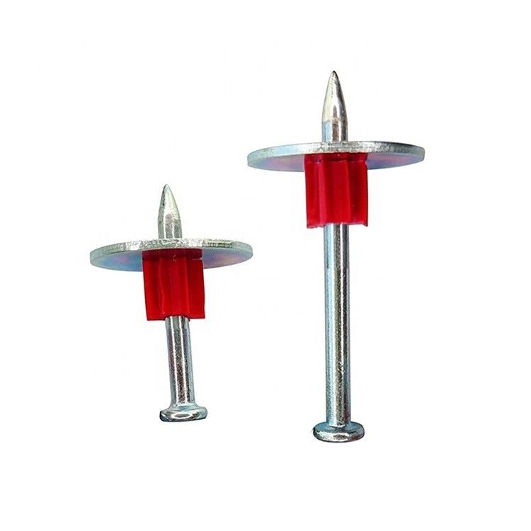 Ciment mur acier ongles ongles en béton 2 pouces broches d'entraînement avec 1 pouce Laveuse 100 Pack